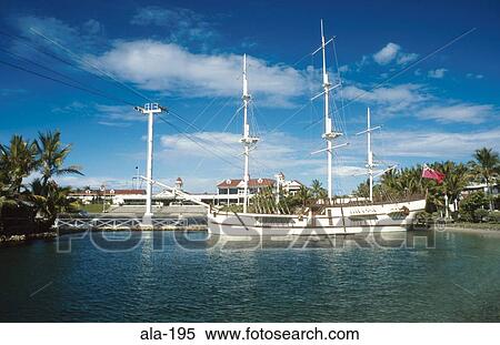 Tall Ship in Lagoon Seaworld Australia View Large Photo Image Stock Photography - Tall Ship in Lagoon Seaworld Australia. Fotosearch