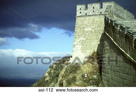 The Great Wall at Badaling China View Large Photo Image Stock Image - The Great Wall at Badaling China. Fotosearch