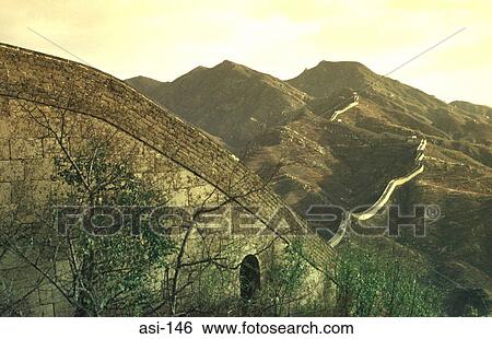 The Great Wall of China View Large Photo Image Stock Photograph - The Great Wall of China. Fotosearch
