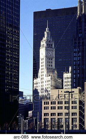 The Wrigley Building Chicago USA View Large Photo Image Stock Photography - The Wrigley Building Chicago USA. Fotosearch