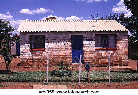 Tin Roofed Brick House Soweto South Africa View Large Photo Image Stock Photography - Tin Roofed Brick House Soweto South Africa. Fotosearch