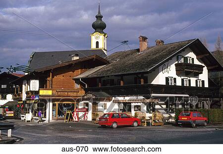 Traditional Buildings at Road Junction Soll Austria View Large Photo Image Stock Image - Traditional Buildings at Road Junction Soll Austria. Fotosearch