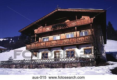 Traditional Tyrolian House Oberau Austria View Large Photo Image Stock Photography - Traditional Tyrolian House Oberau Austria. Fotosearch