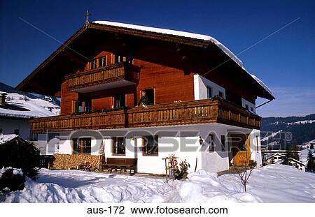 Tyrolean House Austria View Large Photo Image Stock Image - Tyrolean House Austria. Fotosearch