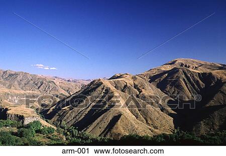 Valley and Steep Grassy Hills Armenia View Large Photo Image Stock Image - Valley and Steep Grassy Hills Armenia. Fotosearch