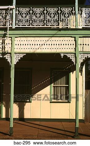 View of Veranda and Balcony of Old Australian House View Large Photo Image Stock Photography - View of Veranda and Balcony of Old Australian House. Fotosearch