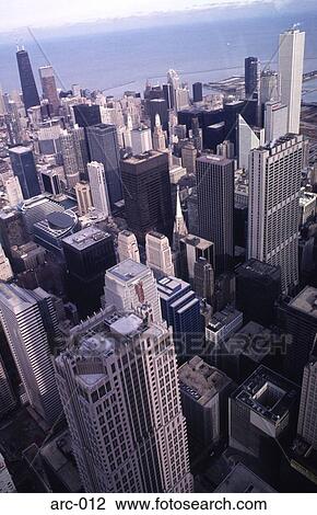View over Chicago Skyscrapers View Large Photo Image Stock Image - View over Chicago Skyscrapers. Fotosearch
