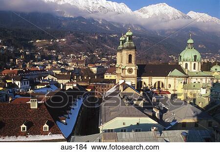View over Innsbruck Austria View Large Photo Image Picture - View over Innsbruck Austria. Fotosearch