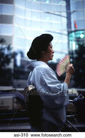 Woman in Traditional Dress Tokyo Japan Asia View Large Photo Image Stock Image - Woman in Traditional Dress Tokyo Japan Asia. Fotosearch
