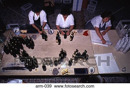 Women Labelling Brandy Bottles Yerevan Armenia View Large Photo Image Stock Photo - Women Labelling Brandy Bottles Yerevan Armenia. Fotosearch