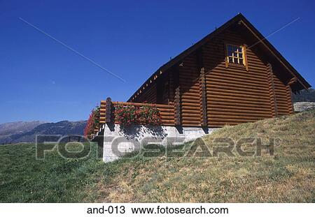 Wooden Mountain House Soldeu Andorra View Large Photo Image Stock Image - Wooden Mountain House Soldeu Andorra. Fotosearch