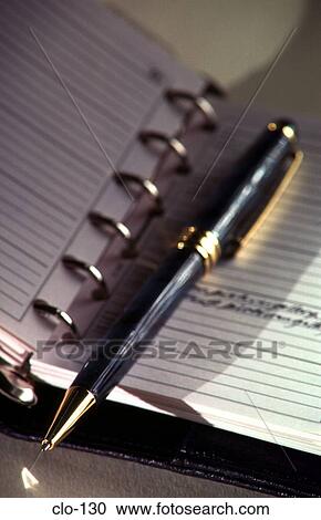 Ball-point Pen and Personal Organiser View Large Photo Image Stock Image - Ball-point Pen and Personal Organiser. Fotosearch