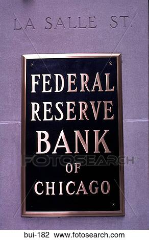 Stock Image - Bank Sign Chicago. Fotosearch