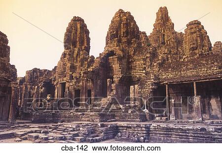 Bayon Angkor Thom Siem Reap Cambodia View Large Photo Image Stock Image - Bayon Angkor Thom Siem Reap Cambodia. Fotosearch