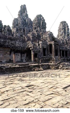 Stock Photo - Bayon Angkor Thom Siem Reap Cambodia. Fotosearch