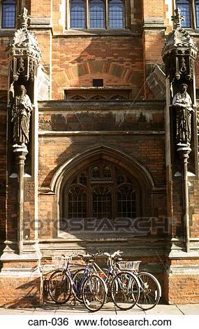 Bicycles outside University Buildings Cambridge UK View Large Photo Image Stock Photograph - Bicycles outside University Buildings Cambridge UK. Fotosearch