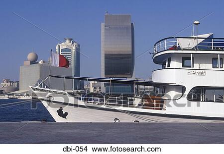 Boat on Dubai Creek Dubai UAE View Large Photo Image Picture - Boat on Dubai Creek Dubai UAE. Fotosearch