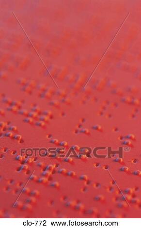Braille Writing Under Red Light View Large Photo Image Stock Image - Braille Writing Under Red Light. Fotosearch