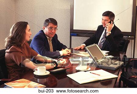 Stock Image - Business Meeting UK. Fotosearch
