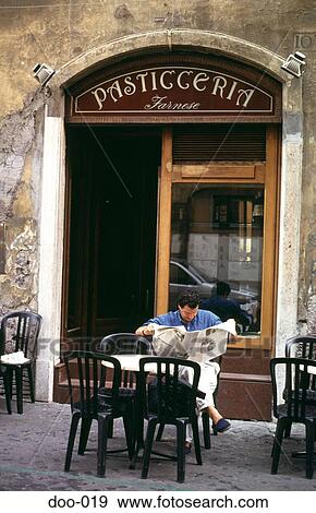 Cafe Entrance Rome Italy Europe View Large Photo Image Stock Photo - Cafe Entrance Rome Italy Europe. Fotosearch
