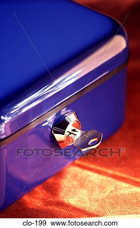 Cash Box with Key in Lock View Large Photo Image Stock Photo - Cash Box with Key in Lock. Fotosearch