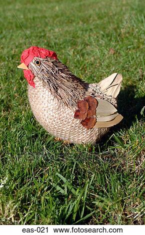 Chicken Ornament on Grass View Large Photo Image Stock Image - Chicken Ornament on Grass. Fotosearch