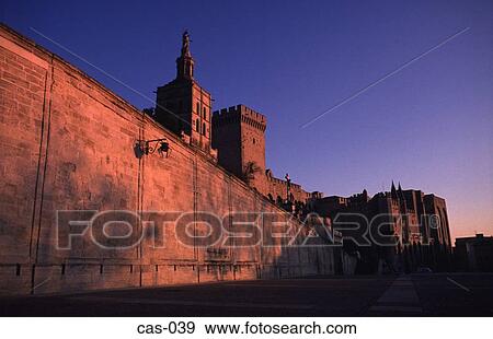 Stock Photo - City Wall Avignon France. Fotosearch
