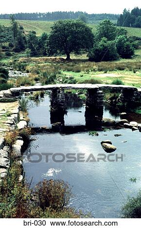 Clapper Bridge at Postbridge Dartmoor Devon UK View Large Photo Image Stock Image - Clapper Bridge at Postbridge Dartmoor Devon UK. Fotosearch