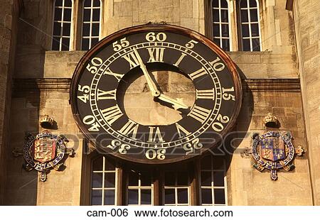 Clock Face Trinity College Cambridge UK View Large Photo Image Stock Photograph - Clock Face Trinity College Cambridge UK. Fotosearch