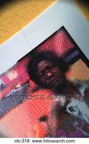Stock Photo - Close Up of Colour Inkjet Picture. Fotosearch