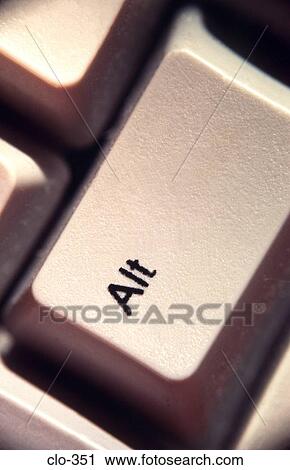 Stock Image - Close Up of Computer Alt Key. Fotosearch