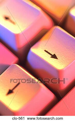 Stock Image - Close Up of Cursor Control Keys. Fotosearch