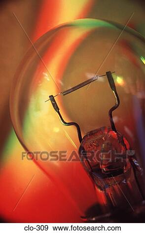Close Up of Light Bulb under Coloured Light View Large Photo Image Stock Photo - Close Up of Light Bulb under Coloured Light. Fotosearch