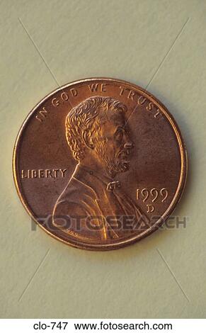 Close Up of Lincoln's Head on US One Cent Coin View Large Photo Image Stock Photo - Close Up of Lincoln's Head on US One Cent Coin. Fotosearch
