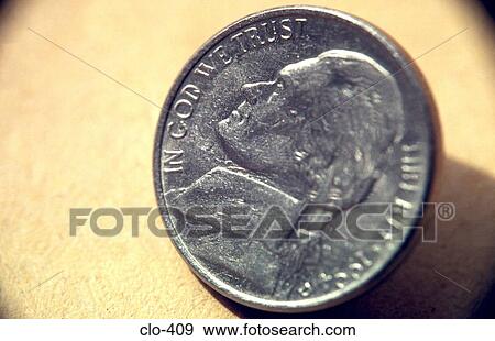 Close Up of Nickel Coin View Large Photo Image Stock Photo - Close Up of Nickel Coin. Fotosearch
