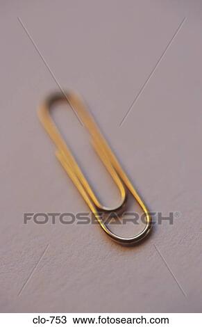Close Up of Paperclip View Large Photo Image Stock Image - Close Up of Paperclip. Fotosearch