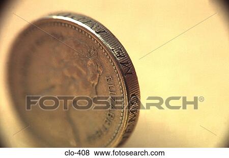 Close Up of Pound Coin View Large Photo Image Stock Photo - Close Up of Pound Coin. Fotosearch