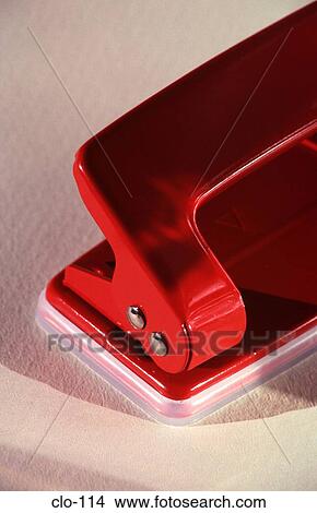 Close-up of Red Hole Punch View Large Photo Image Picture - Close-up of Red Hole Punch. Fotosearch