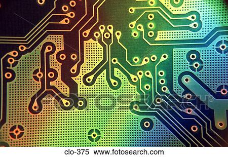 Stock Photography - Close Up of Reverse of Circuit Board. Fotosearch