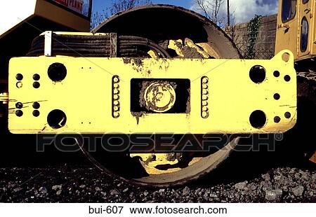 Close Up of Road Roller Drum View Large Photo Image Stock Photo - Close Up of Road Roller Drum. Fotosearch