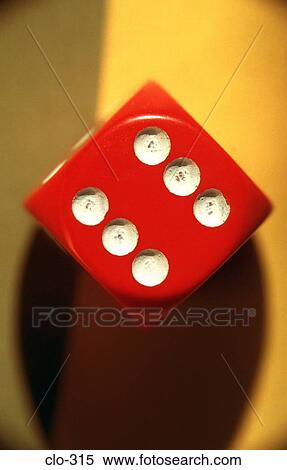 Close Up of Six on Red Dice View Large Photo Image Stock Photography - Close Up of Six on Red Dice. Fotosearch