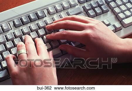 Close-up of Woman's Hands on a Computer Keyboard View Large Photo Image Stock Image - Close-up of Woman's Hands on a Computer Keyboard. Fotosearch