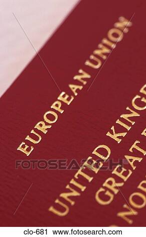Close Up on Words 'European Union' on Passport View Large Photo Image Stock Image - Close Up on Words 'European Union' on Passport. Fotosearch