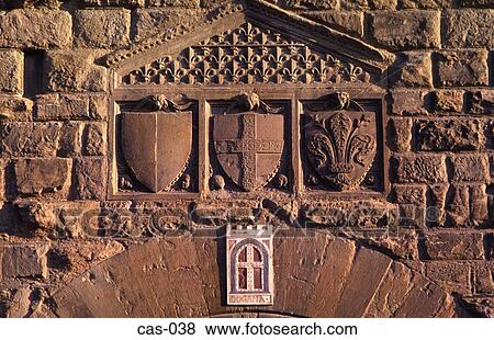 Coats of Arms Over Medieval Doorway Florence Italy View Large Photo Image Stock Photo - Coats of Arms Over Medieval Doorway Florence Italy. Fotosearch