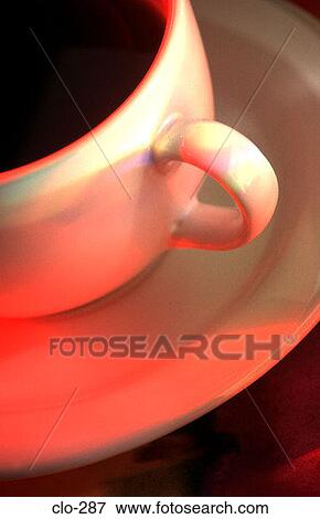 Coffee Cup Close Up (Handle on Right) View Large Photo Image Stock Photo - Coffee Cup Close Up (Handle on Right). Fotosearch