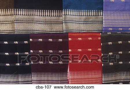 Coloured Cloth Cambodia View Large Photo Image Stock Photo - Coloured Cloth Cambodia. Fotosearch