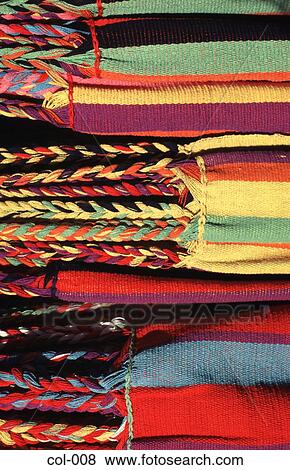 Coloured Clothing Tassles South America View Large Photo Image Stock Photo - Coloured Clothing Tassles South America. Fotosearch