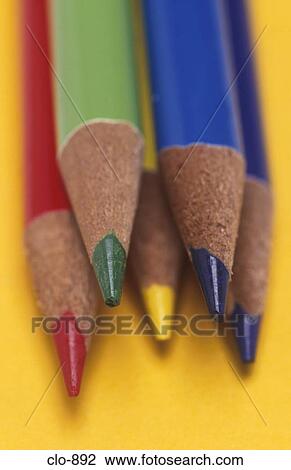 Coloured Pencil Tips View Large Photo Image Stock Image - Coloured Pencil Tips. Fotosearch