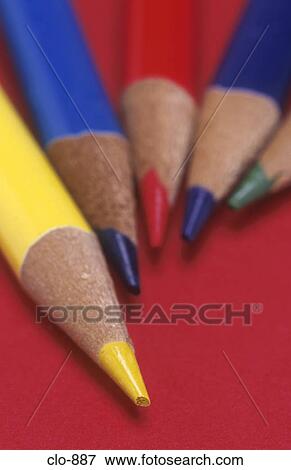 Coloured Pencil Tips View Large Photo Image Stock Photo - Coloured Pencil Tips. Fotosearch