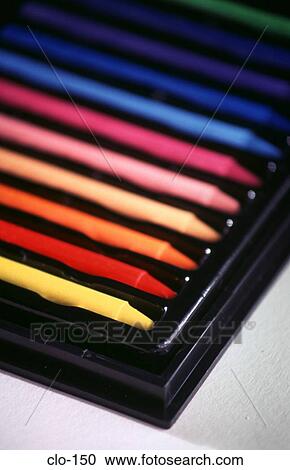 Coloured Wax Crayons in a Tray View Large Photo Image Stock Image - Coloured Wax Crayons in a Tray. Fotosearch